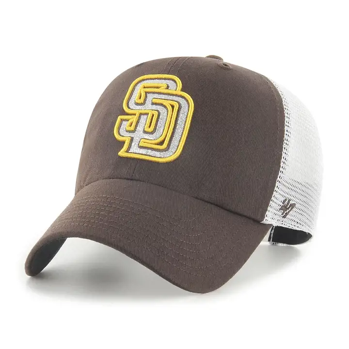 Casquette femme San Diego Padres MLB Glitzy '47 Clean Up marron
