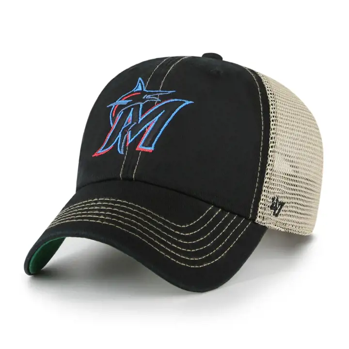 Miami Marlins MLB Casquette '47 Trawler Clean Up noire