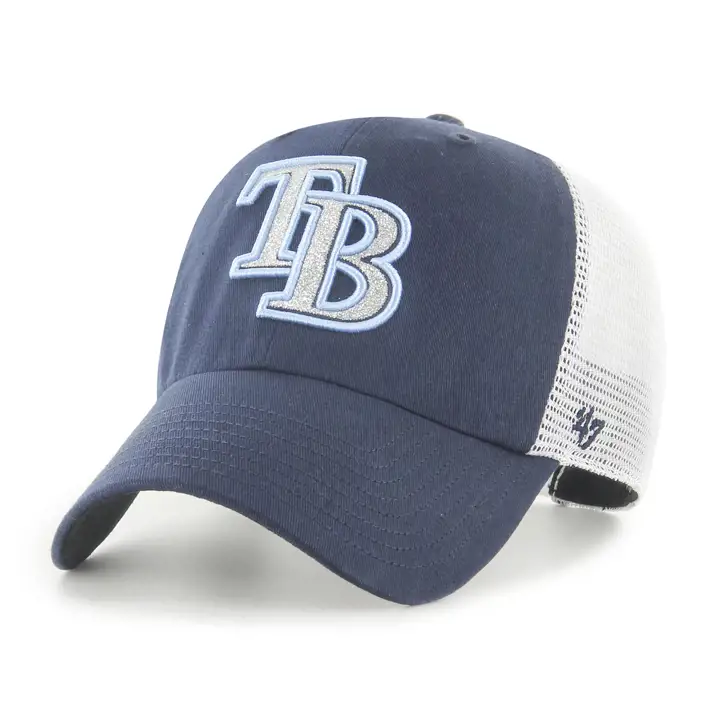 Casquette Femme MLB Tampa Bay Rays Glitzy '47 Clean Up Navy