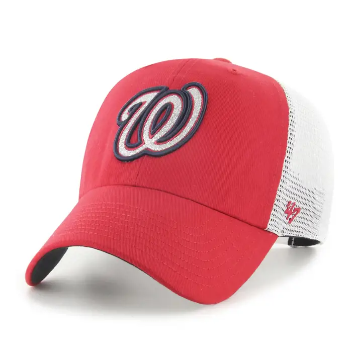 Casquette réglable Washington Nationals MLB Wmns Glitzy '47 Clean Up anthracite