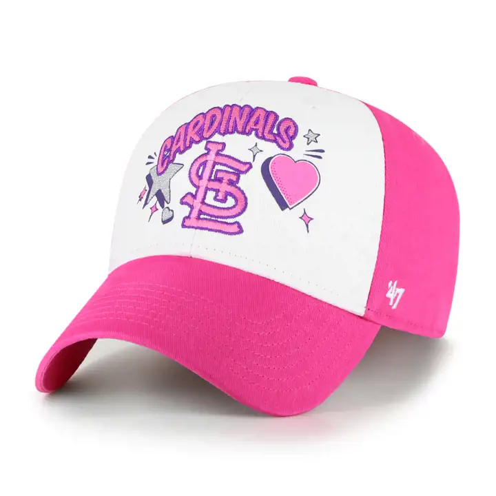 St. Louis Cardinals MLB Fille Pizazz Casquette '47 Clean Up rose