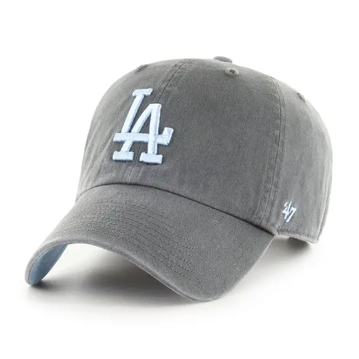 Casquette souple ajustable Los Angeles Dodgers MLB Pastel Pop '47 Clean Up anthracite
