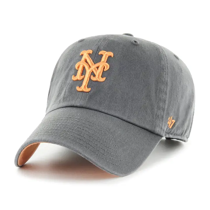 Casquette souple en charbon de bois MLB Pastel Pop '47 Clean Up des Mets de New York