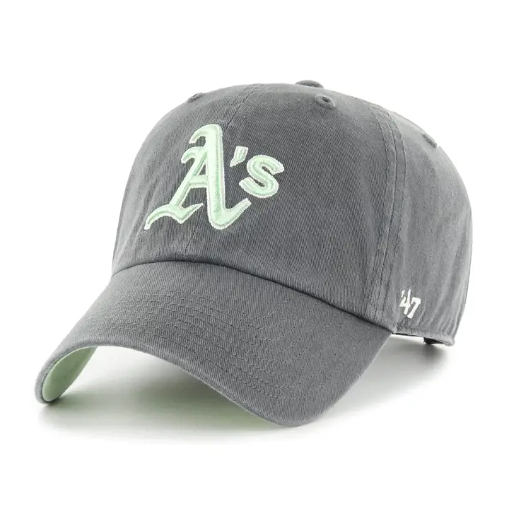 Casquette ajustable '47 Clean Up Oakland Athletics MLB Pastel Pop gris anthracite