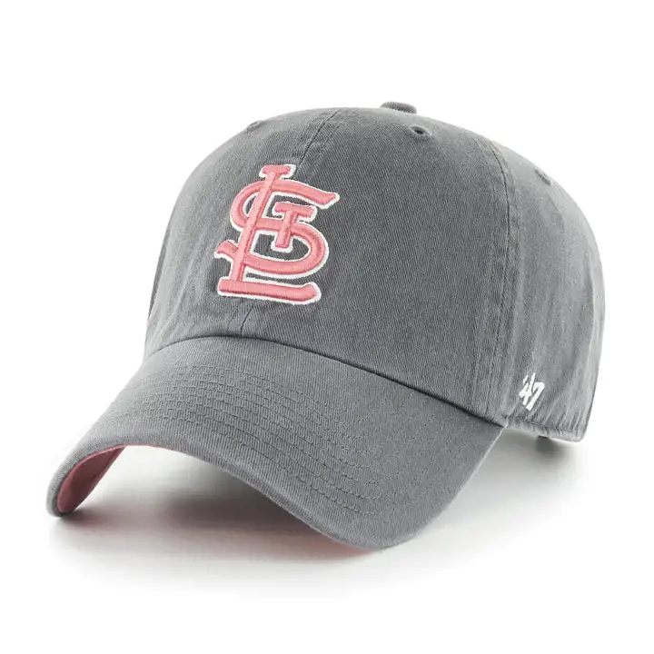 Casquette souple « Clean Up » Pastel Pop des Cardinals de St. Louis MLB, couleur anthracite, de la marque '47