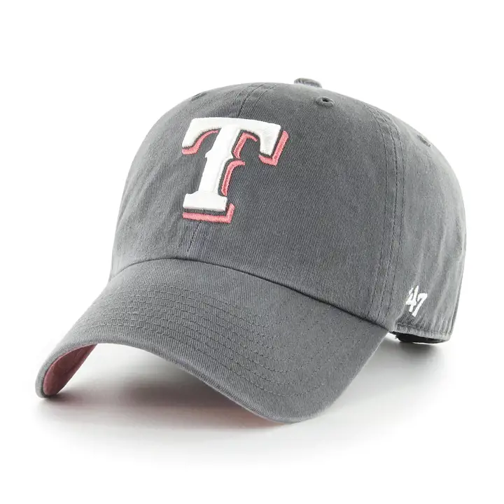 Texas Rangers MLB Pastel Pop '47 Clean Up charcoal