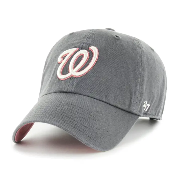 Casquette ajustable Washington Nationals MLB Pastel Pop '47 Clean Up anthracite