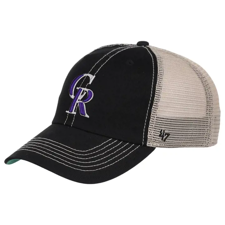 Casquette filet Colorado Rockies MLB '47 Trawler Clean Up noire