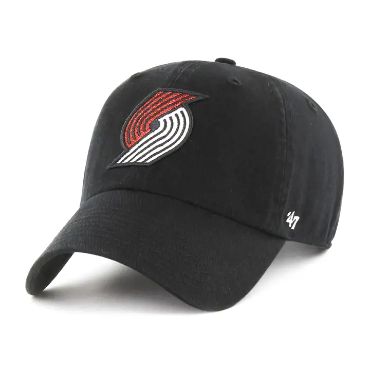 Portland Trailblazers NBA Femme Glitta '47 Clean Up noir