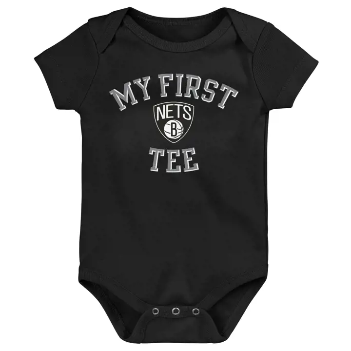 Pyjama court NBA des Brooklyn Nets pour nouveau-né - Mon premier - Noir