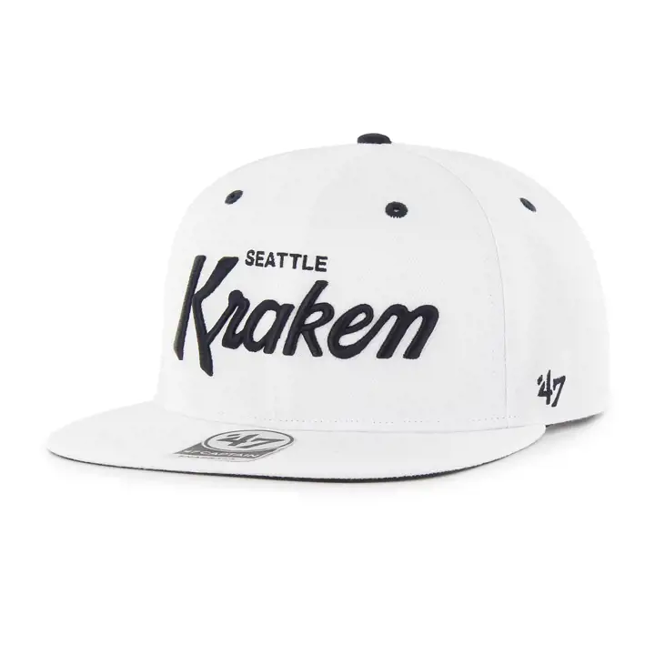 Casquette snapback Seattle Kraken LNH Crosstown blanc/marine