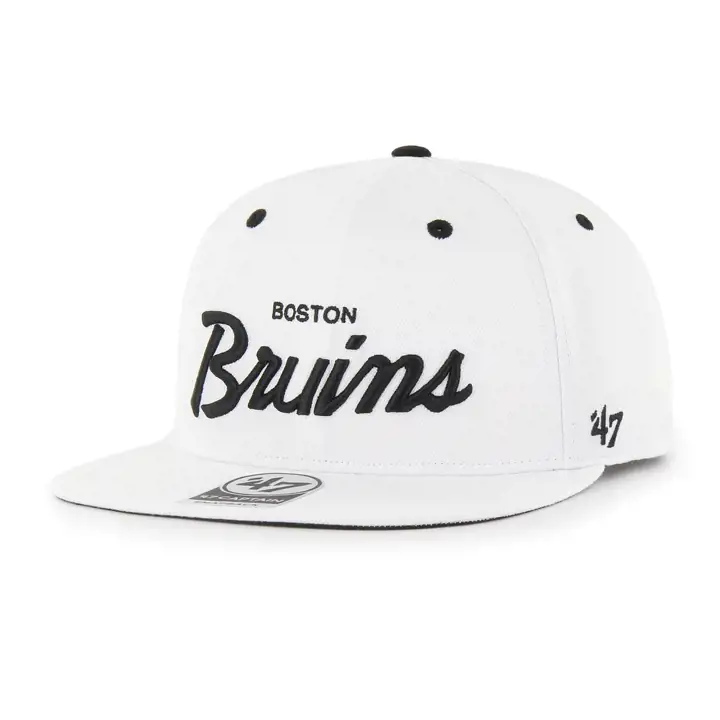 Boston Bruins LNH Casquette Pop Snap blc/noir