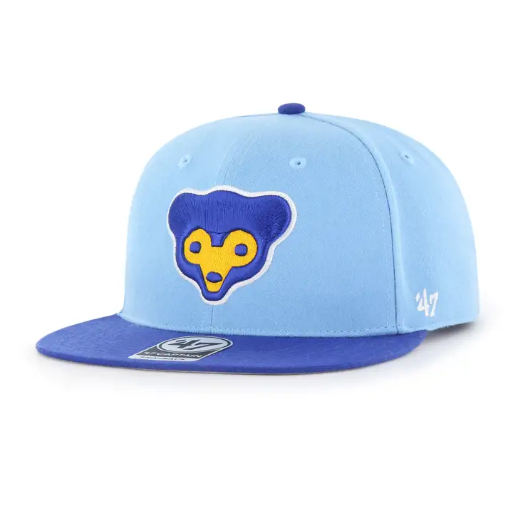 Casquette ajustable Chicago Cubs MLB Coop Sure Shot Captain marine/gris