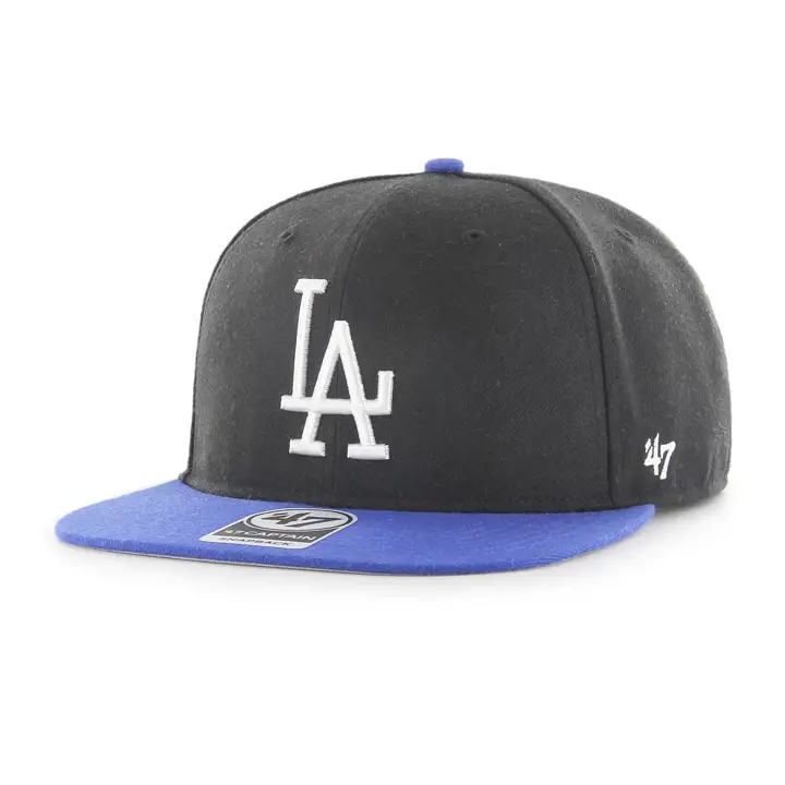 Casquette plate MLB Los Angeles Dodgers Coop Sure Shot Captain noire/bleue roi/grise