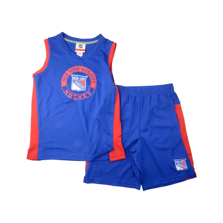 New York Rangers NHL Leader Ensemble débardeur et short BLEU