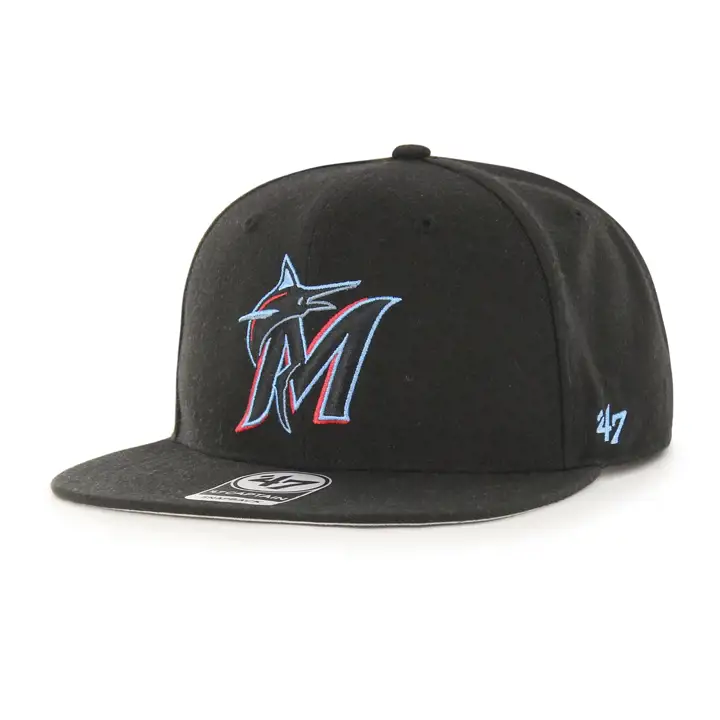 Miami Marlins MLB Sure Shot YTH Captain noir/noir/gris