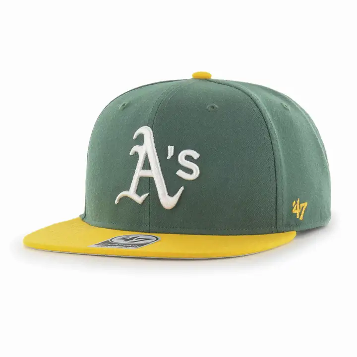 Casquette Oakland Athletics MLB Sure Shot Enfant Captain vert/jaune/gris