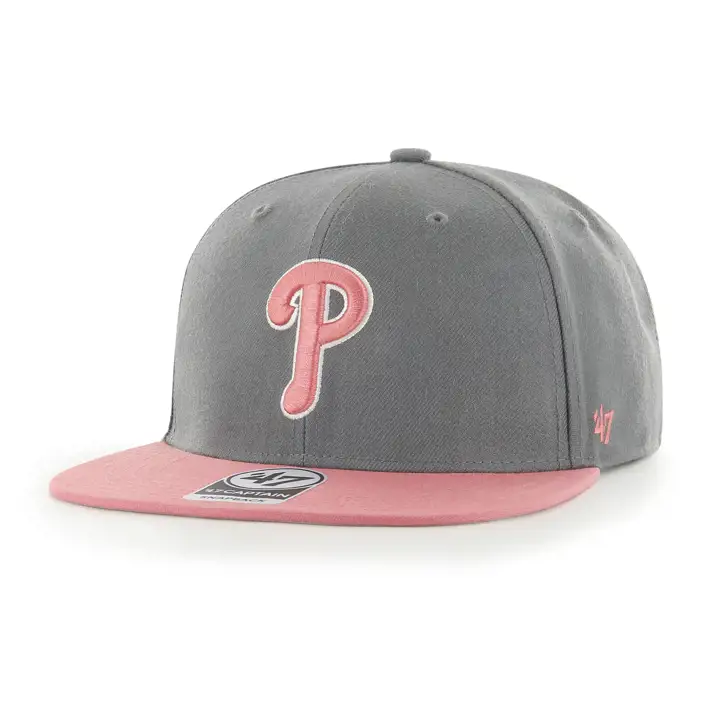 Philadelphia Phillies MLB Casquette Captain gris anthracite effet pastel