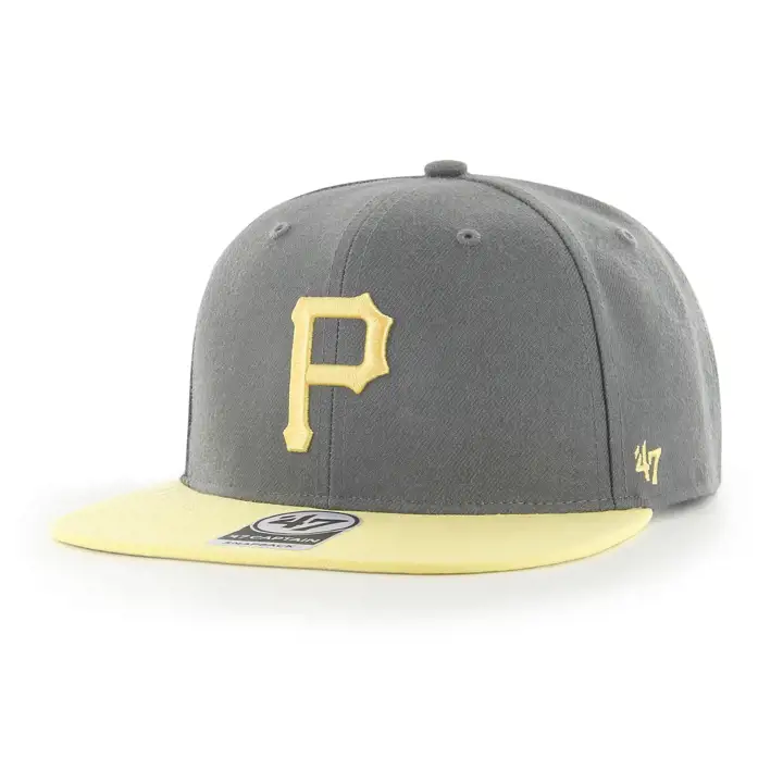 Pittsburgh Pirates MLB Charcoal Pastel Captain Charbon/jaune/