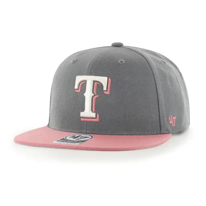 Casquette Texas Rangers MLB Pastel fusain anthracite/rouge/gris