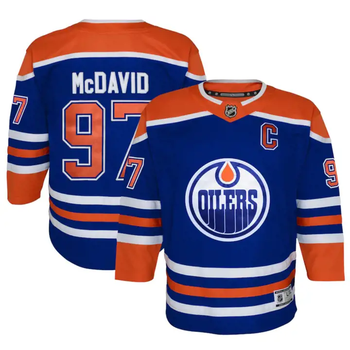MAILLOT DE JOUEUR NHL JEUNESSE PREMIER OILERS CONNOR MCDAVID ORG
