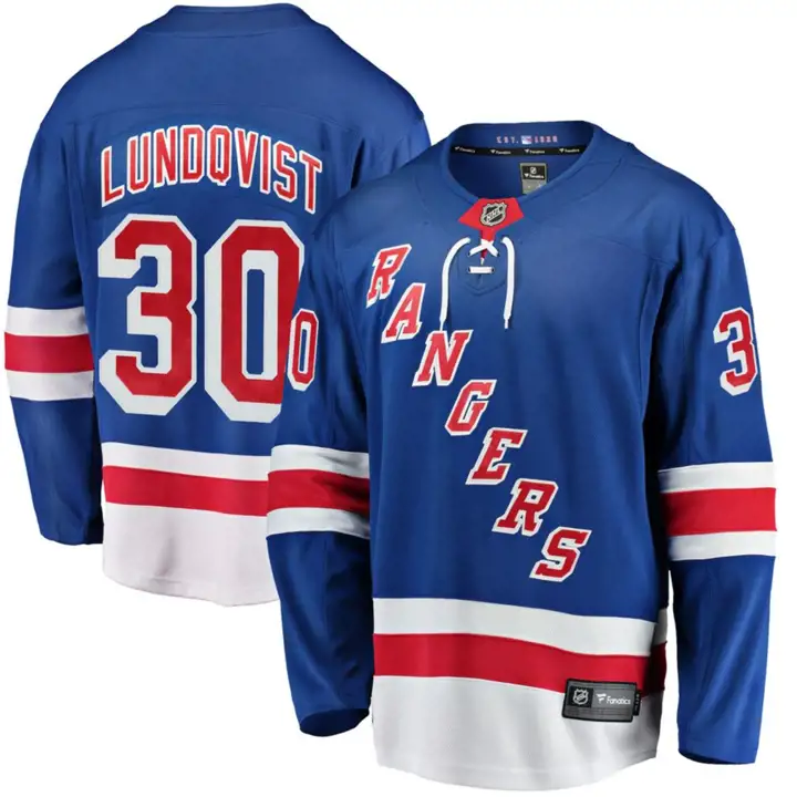 Maillot Premier Player NHL Jeunesse des Rangers de New York Henrik Lundqvist