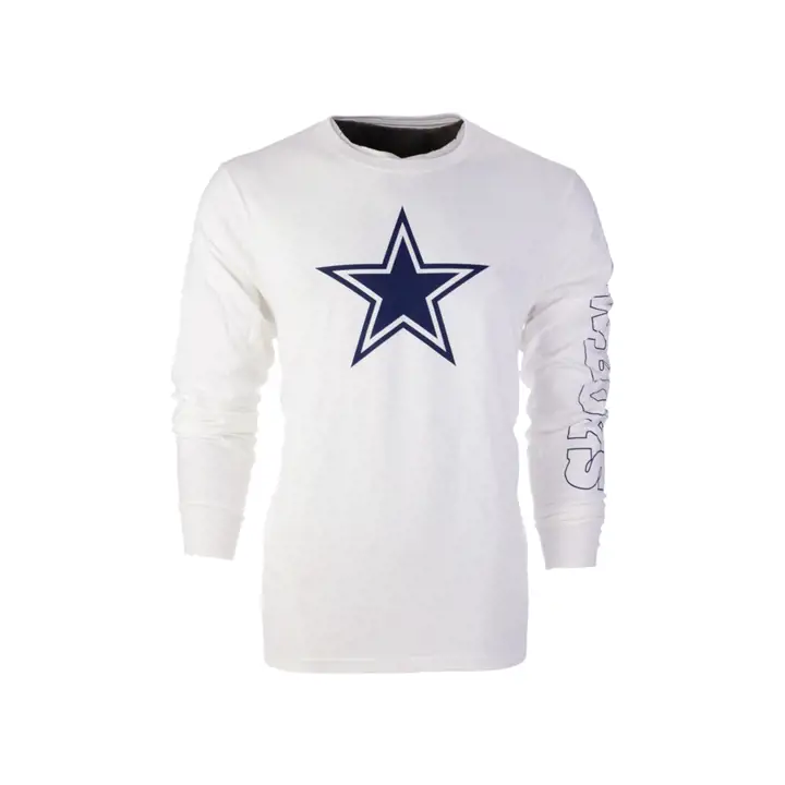 T-shirt à manches longues NFL Schaefer Dallas Cowboys 21 blanc