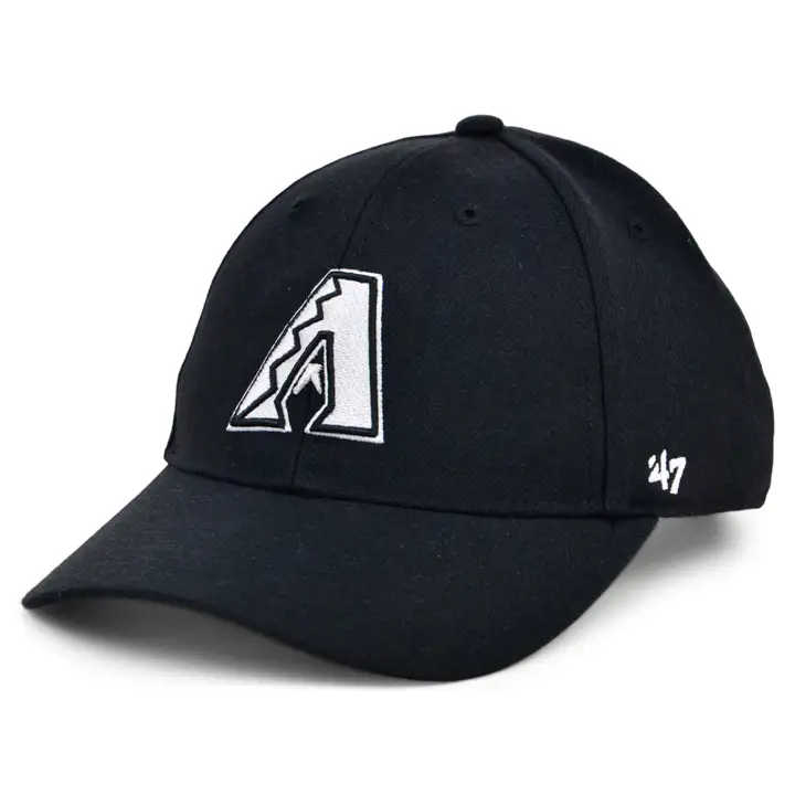 Casquette MVP '47 MLB Arizona Diamondbacks noire et blanche pour enfants