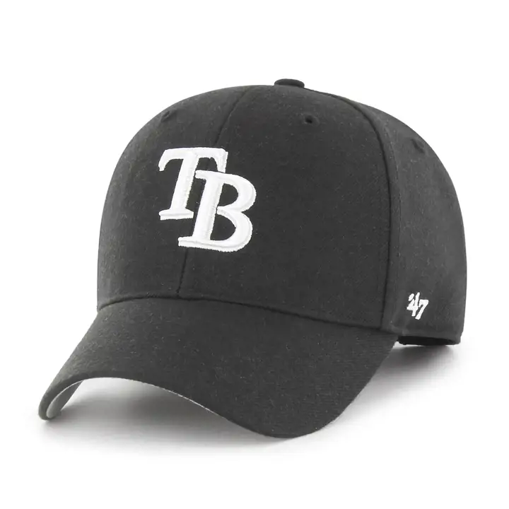 Casquette Enfant MLB Tampa Bay Rays Noire/Blanche '47 MVP blk blk