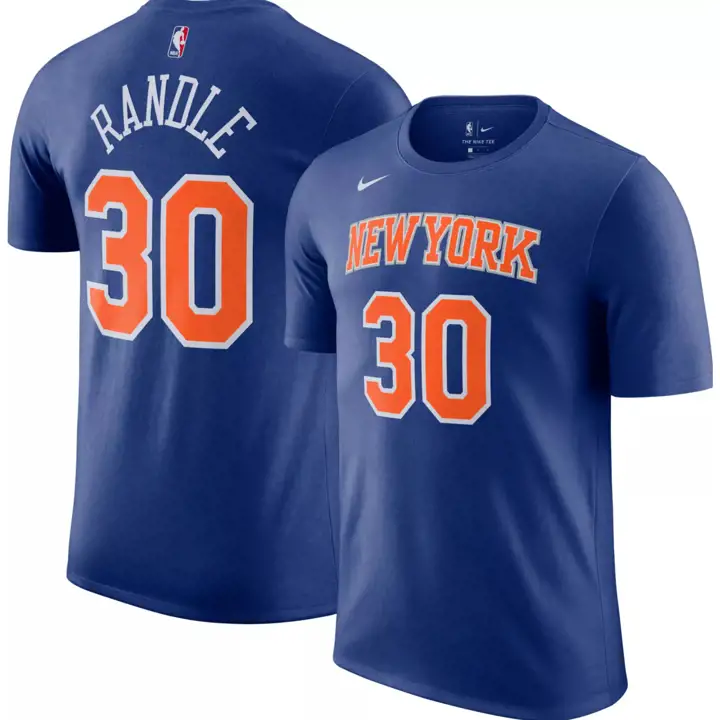 T-SHIRT JOUEUR EMBLÉMATIQUE NBA KNICKS Julius Randle BLEU