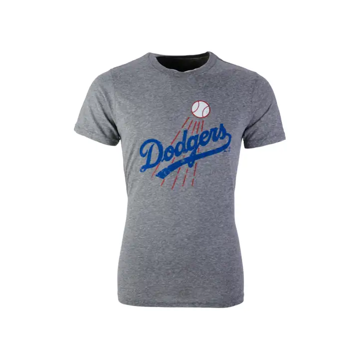 T-shirt chiné en tissu tri-mélange Dodgers MLB Threads Coop Dodgers
