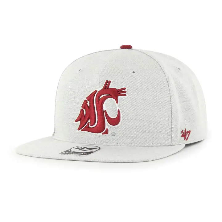 Washington State Cougars NCAA Boreland Captain gris clair/rouge