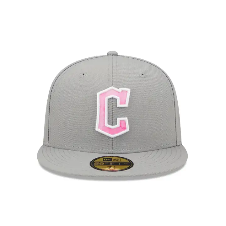 Cleveland Guardians 2022 MLB Fête des Mères 59Fifty gris/rose