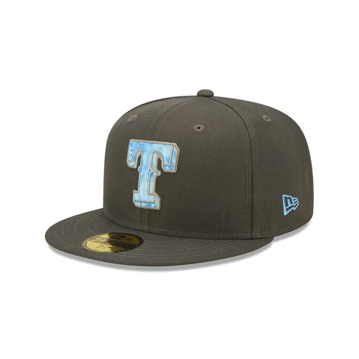 Texas Rangers Casquette 59fifty Fête des Pères MLB 2022 gris/bleu