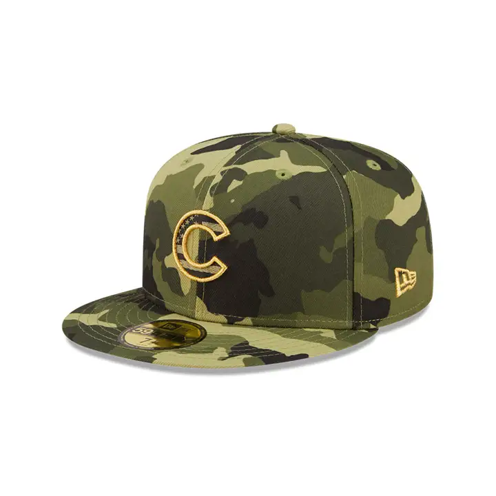 Casquette camouflage 59Fifty Chicago Cubs 2022 MLB Armed Forces Day