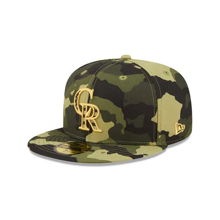 Colorado Rockies 2022 MLB Armed Forces Day 59fifty camouflage