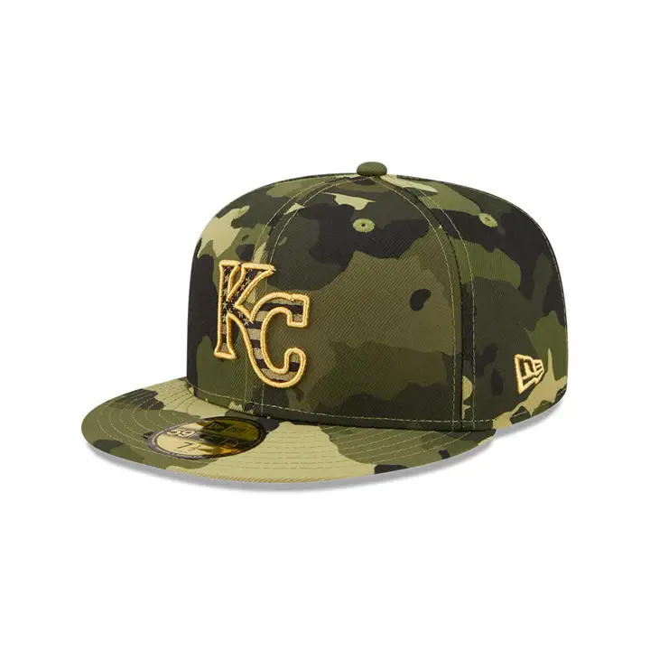 Casquette 59fifty camouflage des Kansas City Royals, collection MLB Armed Forces Day 2022