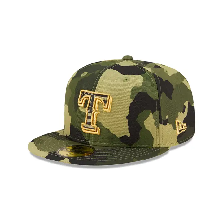 Texas Rangers 2022 MLB Armed Forces Day 59fifty camouflage