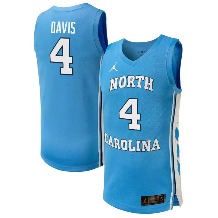 Maillot de basket-ball DAVIS des North Carolina Tar Heels (étiquette)