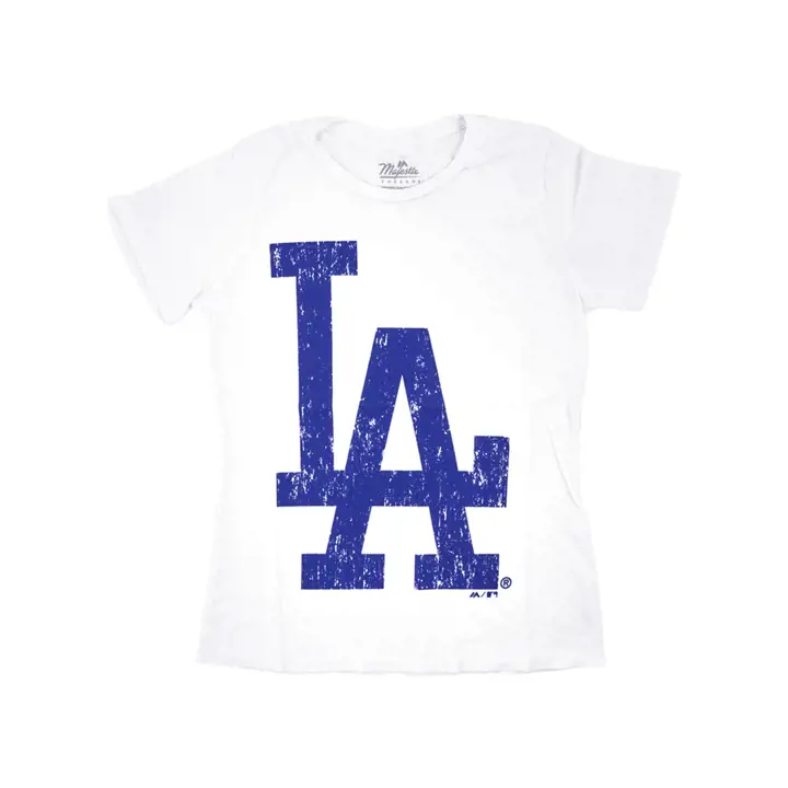 T-shirt surdimensionné femme Los Angeles Dodgers MLB 21 blanc