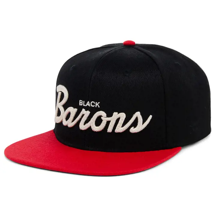 Casquette Snapback Script Birmingham Black Barons NLB noire/rouge/verte