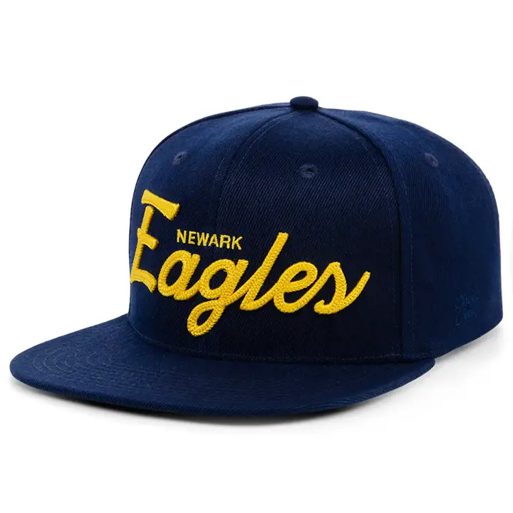 Casquette à visière plate "script" Newark Eagles NLB marine/marine/vert