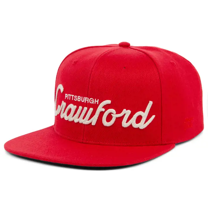 Pittsburgh Crawfords Casquette snapback NLB Script Rouge/Rouge/Vert
