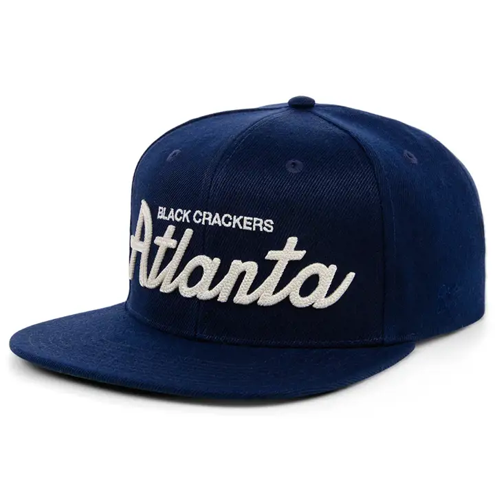 Casquette Snapback Atlanta Black Crackers NLB Script Marine/Marine/Vert