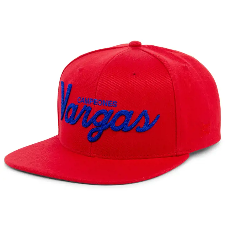 Vargas NLB Script Snapback Rouge/Rouge/vert