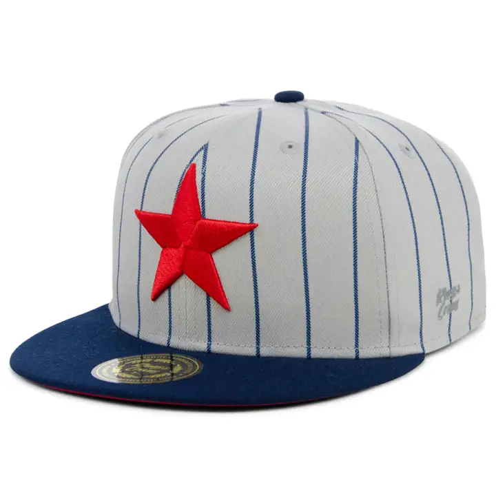 Casquette ajustée Detroit Stars NLB gris/marine/rouge