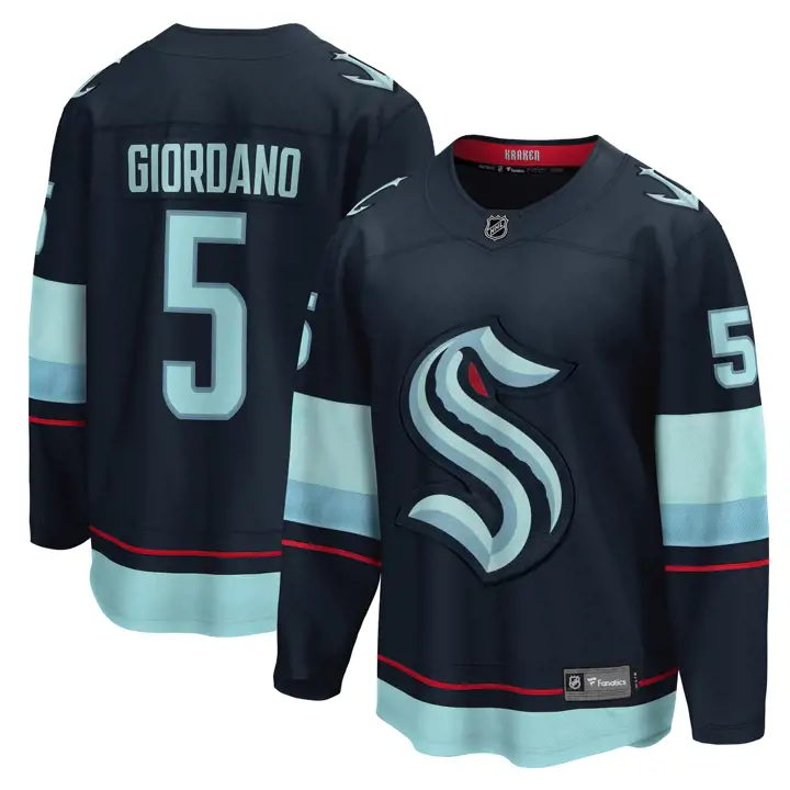 Maillot de joueur Seattle Kraken NHL Breakaway Mark Giordano MARINE