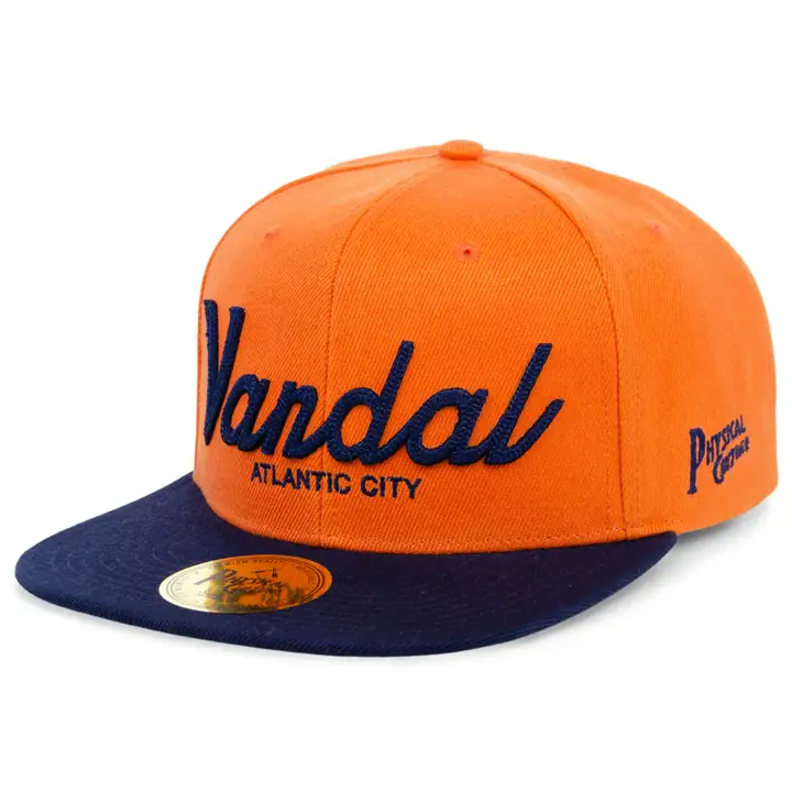 Casquette Snapback Vandal Athletic Club blk Fives Script org/Marine/vrt