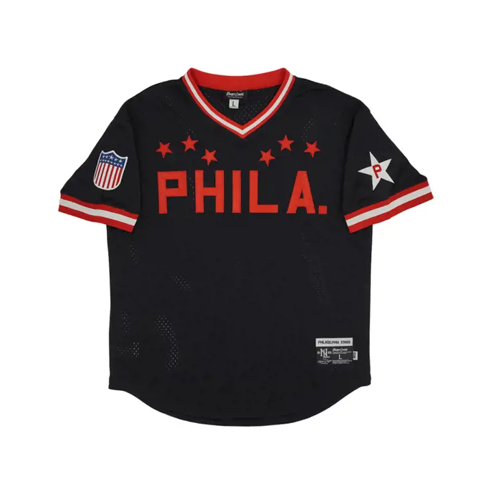 Maillot réplique en maille à col en V Philadelphia Stars NL blk