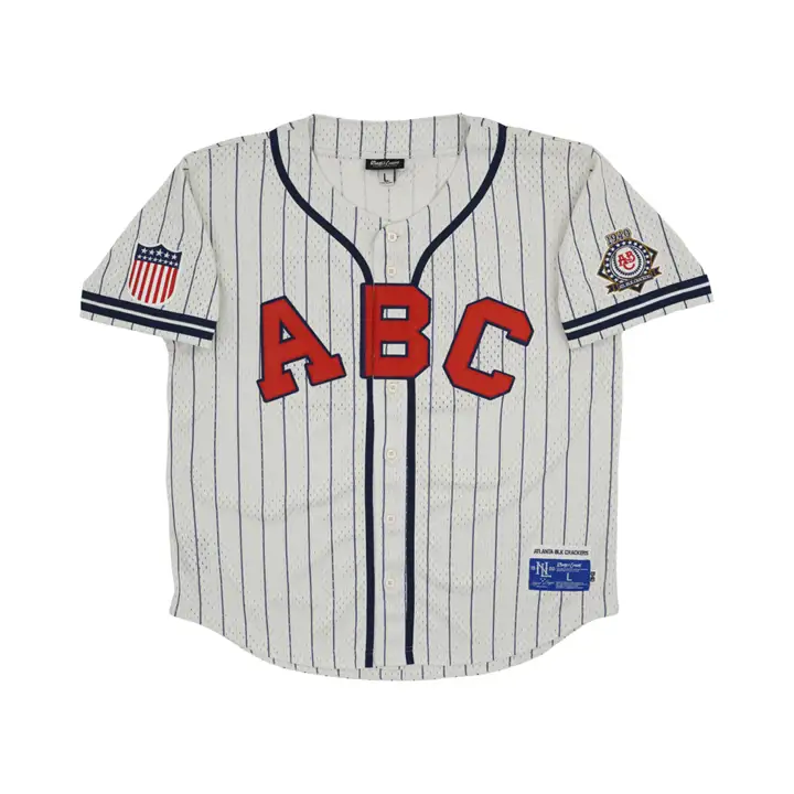 Maillot boutonnable en maille réplique Atlanta Black Crackers NL Iv